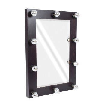 GloboStar® MAKEUP MIRROR-60x90-2 Μοντέρνος Καθρέπτης Μακιγιάζ με Πλαίσιο Φυσικού Ξύλου με Διακόπτη On/Off 10 x E27 AC220-240V - Μ60 x Π7 x Υ90cm - Καφέ Wenge GloboStar® MAKEUP MIRROR-60x90-2 Μοντέρνος Καθρέπτης Μακιγιάζ με Πλαίσιο Φυσικού Ξύλου με Διακόπτη On/Off 10 x E27 AC220-240V - Μ60 x Π7 x Υ90cm - Καφέ Wenge