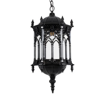 GLOBOSTAR® DARCY 00672 Vintage Κρεμαστό Φωτιστικό Οροφής με Ντουί 1 x E27 AC 220-240V IP20 - Μαύρο & Διάφανο - Μ35 x Π35 x Υ61cm GLOBOSTAR® DARCY 00672 Vintage Κρεμαστό Φωτιστικό Οροφής με Ντουί 1 x E27 AC 220-240V IP20 - Μαύρο & Διάφανο - Μ35 x Π35 x Υ61cm