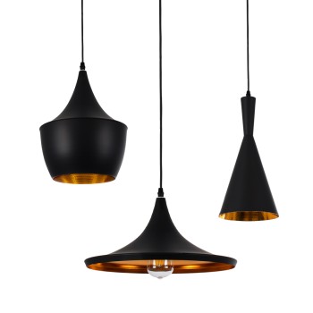 GLOBOSTAR® SHANGHAI 01025 Μοντέρνο Κρεμαστό Φωτιστικό Οροφής με Ντουί 3 x E27 AC 220-240V IP20 - Μαύρο & Χρυσό - Μ79.5 x Π79.5 x Υ38cm - Σετ 3 Τεμαχίων GLOBOSTAR® SHANGHAI 01025 Μοντέρνο Κρεμαστό Φωτιστικό Οροφής με Ντουί 3 x E27 AC 220-240V IP20 - Μαύρο & Χρυσό - Μ79.5 x Π79.5 x Υ38cm - Σετ 3 Τεμαχίων