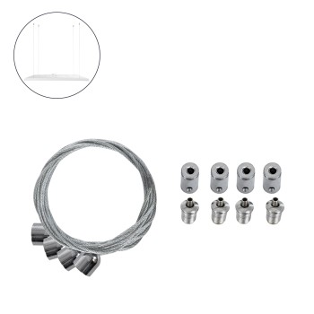 GLOBOSTAR® SUSPENSION 60219 Σύστημα Κρέμασης με 4 Ρυθμιζόμενες Ντίζες & Εξαρτήματα Ειδικό για Πάνελ 60x60cm & 120x30cm - Μ1 x Π1 x Υ80cm GLOBOSTAR® SUSPENSION 60219 Σύστημα Κρέμασης με 4 Ρυθμιζόμενες Ντίζες & Εξαρτήματα Ειδικό για Πάνελ 60x60cm & 120x30cm - Μ1 x Π1 x Υ80cm