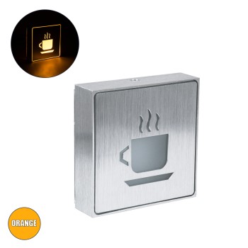GloboStar® SENSATI 75661 Φωτιστικό Τοίχου Ένδειξης HOT COFFEE LED 1W AC 220-240V IP20 - Σώμα Αλουμινίου - Μ11 x Π11 x Υ3cm - Πορτοκαλί GloboStar® SENSATI 75661 Φωτιστικό Τοίχου Ένδειξης HOT COFFEE LED 1W AC 220-240V IP20 - Σώμα Αλουμινίου - Μ11 x Π11 x Υ3cm - Πορτοκαλί
