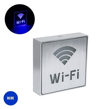 GloboStar® SENSATI 75657 Φωτιστικό Τοίχου Ένδειξης Wi-Fi LED 1W AC 220-240V IP20 - Σώμα Αλουμινίου - Μ11 x Π11 x Υ3cm - Μπλε GloboStar® SENSATI 75657 Φωτιστικό Τοίχου Ένδειξης Wi-Fi LED 1W AC 220-240V IP20 - Σώμα Αλουμινίου - Μ11 x Π11 x Υ3cm - Μπλε