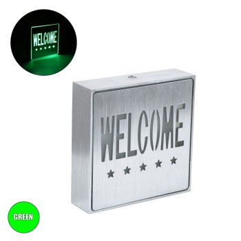 GloboStar® SENSATI 75658 Φωτιστικό Τοίχου Ένδειξης WELCOME 5 STARS LED 1W AC 220-240V IP20 - Σώμα Αλουμινίου - Μ11 x Π11 x Υ3cm - Πράσινο GloboStar® SENSATI 75658 Φωτιστικό Τοίχου Ένδειξης WELCOME 5 STARS LED 1W AC 220-240V IP20 - Σώμα Αλουμινίου - Μ11 x Π11 x Υ3cm - Πράσινο