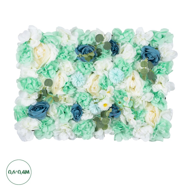 GloboStar® Artificial Garden ROSES STORY BLUE 78334 Τεχνητό Διακοσμητικό Πάνελ Λουλουδιών - Κάθετος Κήπος σύνθεση Αμβροσία Μ60 x Π40 x Υ6cm GloboStar® Artificial Garden ROSES STORY BLUE 78334 Τεχνητό Διακοσμητικό Πάνελ Λουλουδιών - Κάθετος Κήπος σύνθεση Αμβροσία Μ60 x Π40 x Υ6cm