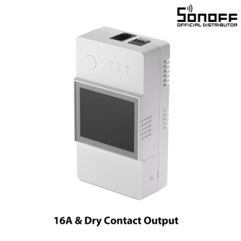 GloboStar® 80077 SONOFF TH Elite THR316D Smart WiFi Temperature and Humidity Control RJ9 4P4C AC 100-240V MAX 16A GloboStar® 80077 SONOFF TH Elite THR316D Smart WiFi Temperature and Humidity Control RJ9 4P4C AC 100-240V MAX 16A