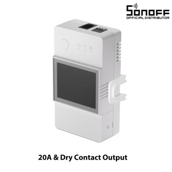 GloboStar® 80078 SONOFF TH Elite THR320D Smart WiFi Temperature and Humidity Control RJ9 4P4C AC 100-240V MAX 20A GloboStar® 80078 SONOFF TH Elite THR320D Smart WiFi Temperature and Humidity Control RJ9 4P4C AC 100-240V MAX 20A