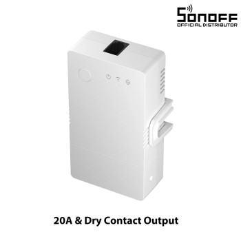 GloboStar® 80082 SONOFF THR320 TH ORIGIN Smart LAN & WiFi 2.4GHz Temperature and Humidity Control AC 100-240V Max 20A GloboStar® 80082 SONOFF THR320 TH ORIGIN Smart LAN & WiFi 2.4GHz Temperature and Humidity Control AC 100-240V Max 20A