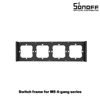 GloboStar® 80086 SONOFF SwitchMan M5-80 Wall Frame 4 Way - L29.9 X W8.6 X H1.48CM GloboStar® 80086 SONOFF SwitchMan M5-80 Wall Frame 4 Way - L29.9 X W8.6 X H1.48CM