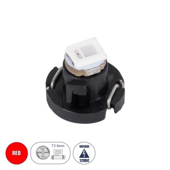 GloboStar® T3 81003 Λάμπα Αυτοκινήτου LED 1xSMD1210 0.2W 30lm 120° DC 12-16V IP20 Μ0.8 x Π0.8 x Υ0.7mm Κόκκινο GloboStar® T3 81003 Λάμπα Αυτοκινήτου LED 1xSMD1210 0.2W 30lm 120° DC 12-16V IP20 Μ0.8 x Π0.8 x Υ0.7mm Κόκκινο