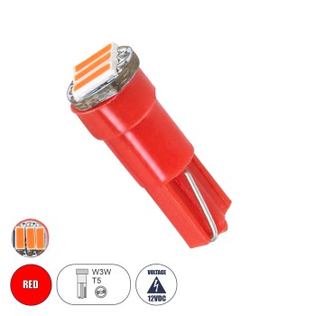 GloboStar® T5 81038 Λάμπα Αυτοκινήτου LED 3xSMD4014 0.9W 120lm 120° DC 12-16V IP20 Φ0.6 x Υ1.8cm Κόκκινο GloboStar® T5 81038 Λάμπα Αυτοκινήτου LED 3xSMD4014 0.9W 120lm 120° DC 12-16V IP20 Φ0.6 x Υ1.8cm Κόκκινο