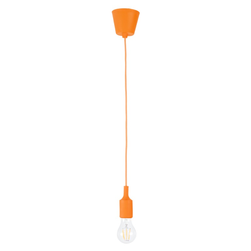 GLOBOSTAR® CABLITO 61554 Μοντέρνο Κρεμαστό Φωτιστικό Οροφής με Ντουί 1 x E27 AC 220-240V IP20 - Πορτοκαλί - Μ4 x Π4 x Υ110cm GLOBOSTAR® CABLITO 61554 Μοντέρνο Κρεμαστό Φωτιστικό Οροφής με Ντουί 1 x E27 AC 220-240V IP20 - Πορτοκαλί - Μ4 x Π4 x Υ110cm