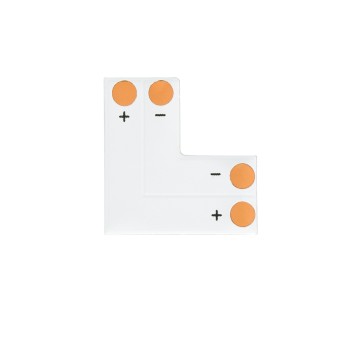 GloboStar® 70705 Connector L El για Όλες τις Μονόχρωμες Ταινίες LED 10-12mm M2 x Π2 x Y0.1cm GloboStar® 70705 Connector L El για Όλες τις Μονόχρωμες Ταινίες LED 10-12mm M2 x Π2 x Y0.1cm