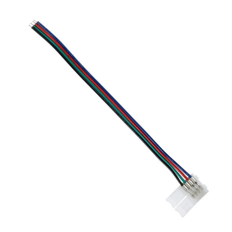 GloboStar® 70730 Μονός Connector Ατερμάτιστος με 15cm Καλώδιο για Όλες τις RGB Ταινίες LED 10mm GloboStar® 70730 Μονός Connector Ατερμάτιστος με 15cm Καλώδιο για Όλες τις RGB Ταινίες LED 10mm