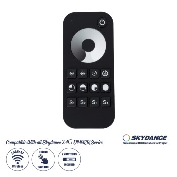 GloboStar® 71569 RT1 SKYDANCE Ασύρματο Χειριστήριο Αφής RF 2.4Ghz 1 Group για όλα τα Μονόχρωμα SKYDANCE Controller DC 3V 2 x AAA - IP20 Μαύρο Μ12.2 x Π5.3 x Υ1.7cm - 5 Years Warranty GloboStar® 71569 RT1 SKYDANCE Ασύρματο Χειριστήριο Αφής RF 2.4Ghz 1 Group για όλα τα Μονόχρωμα SKYDANCE Controller DC 3V 2 x AAA - IP20 Μαύρο Μ12.2 x Π5.3 x Υ1.7cm - 5 Years Warranty