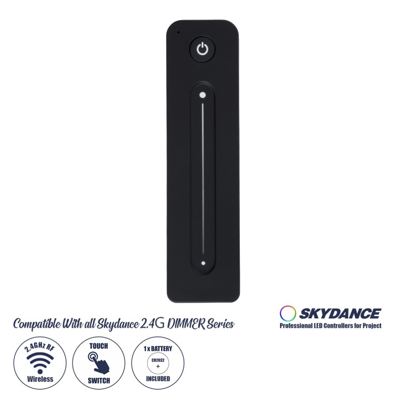 GLOBOSTAR® SKYDANCE-R11 71572 RF Ασύρματο Χειριστήριο Αφής 1 Group για όλα τα Μονόχρωμα SKYDANCE Controller - DC 3V 1 x CR2032 IP20 - RF2.4Ghz - Μ14 x Π3.5 x Υ1.1cm - 5 Χρόνια Εγγύηση GLOBOSTAR® SKYDANCE-R11 71572 RF Ασύρματο Χειριστήριο Αφής 1 Group για όλα τα Μονόχρωμα SKYDANCE Controller - DC 3V 1 x CR2032 IP20 - RF2.4Ghz - Μ14 x Π3.5 x Υ1.1cm - 5 Χρόνια Εγγύηση