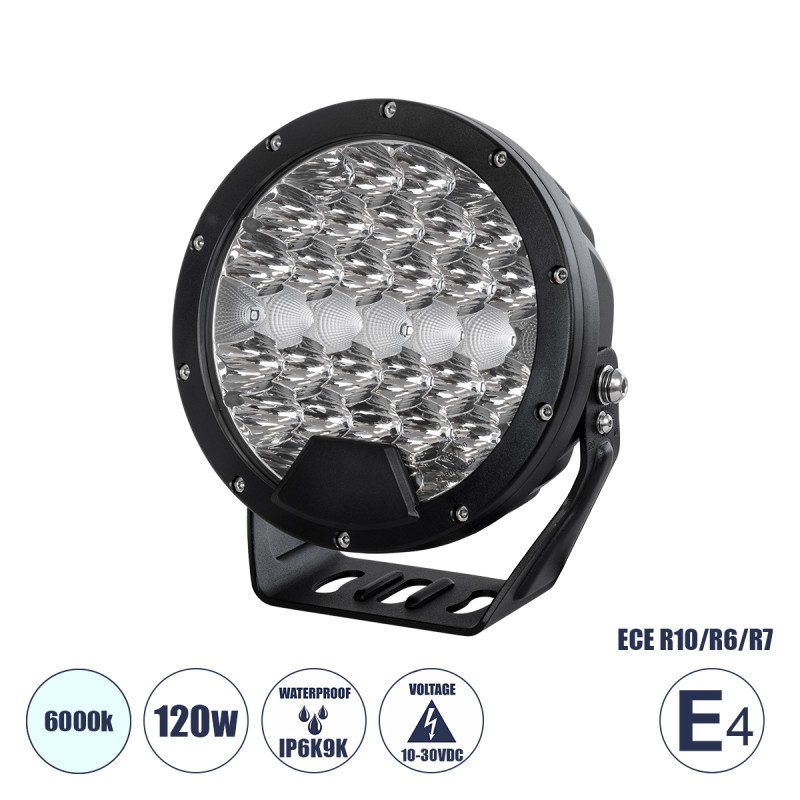 GloboStar® 85338 E4 Mark Vehicle & JEEP Work Lights - Φώτα Εργασίας για Οχήματα και JEEP LED High Power 120W DC 10-30V Αδιάβροχo IP6K9K Ψυχρό Λευκό 6000K M18 x Π7 x Υ19cm GloboStar® 85338 E4 Mark Vehicle & JEEP Work Lights - Φώτα Εργασίας για Οχήματα και JEEP LED High Power 120W DC 10-30V Αδιάβροχo IP6K9K Ψυχρό Λευκό 6000K M18 x Π7 x Υ19cm