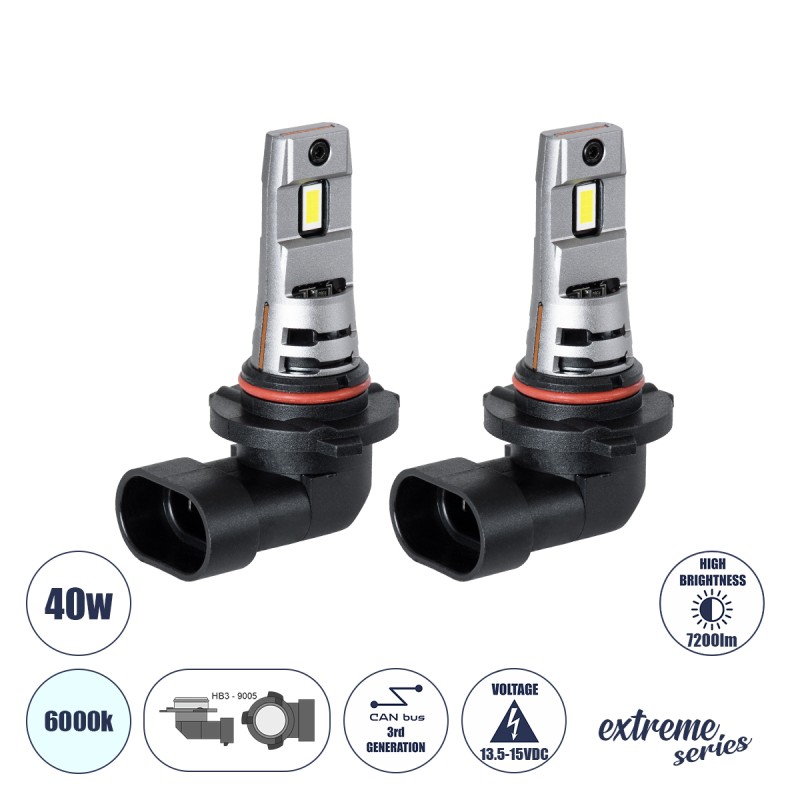 GloboStar® 85655 7S HB3 9005 KIT Βασικού Φωτισμού Αυτοκινήτου & Μοτοσυκλέτας 3rd Generation Can-Bus Extreme Series LED 7035 SMD 40W 7200lm DC 13.5-15V Αδιάβροχο IP68 Ψυχρό Λευκό 6000K GloboStar® 85655 7S HB3 9005 KIT Βασικού Φωτισμού Αυτοκινήτου & Μοτοσυκλέτας 3rd Generation Can-Bus Extreme Series LED 7035 SMD 40W 7200lm DC 13.5-15V Αδιάβροχο IP68 Ψυχρό Λευκό 6000K