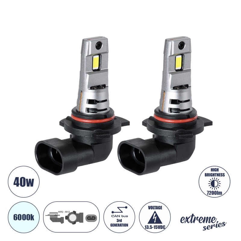 GloboStar® 85657 7S HIR2 9012 KIT Βασικού Φωτισμού Αυτοκινήτου & Μοτοσυκλέτας 3rd Generation Can-Bus Extreme Series LED 7035 SMD 40W 7200lm DC 13.5-15V Αδιάβροχο IP68 Ψυχρό Λευκό 6000K GloboStar® 85657 7S HIR2 9012 KIT Βασικού Φωτισμού Αυτοκινήτου & Μοτοσυκλέτας 3rd Generation Can-Bus Extreme Series LED 7035 SMD 40W 7200lm DC 13.5-15V Αδιάβροχο IP68 Ψυχρό Λευκό 6000K
