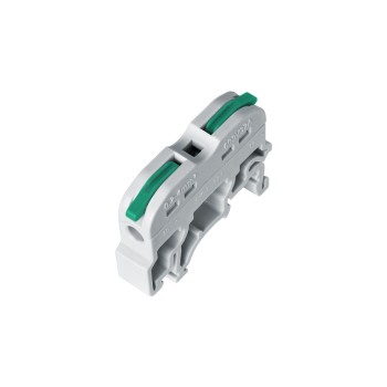GloboStar® FAST-CONNECT 69902 Μονή Κλέμα Ράγας Ταχείας Σύνδεσης & Διακλάδωσης Καλωδίων για Ηλεκτρολογικούς Πίνακες - 1 x Είσοδος & 1 x Έξοδος με Συμβατή Διατομή Καλωδίων 0.2mm² έως 4mm² - 600V 32A Max - Μ4.5 x Π1 x Υ3.2cm - Γκρι & Πράσινο - Πα GloboStar® FAST-CONNECT 69902 Μονή Κλέμα Ράγας Ταχείας Σύνδεσης & Διακλάδωσης Καλωδίων για Ηλεκτρολογικούς Πίνακες - 1 x Είσοδος & 1 x Έξοδος με Συμβατή Διατομή Καλωδίων 0.2mm² έως 4mm² - 600V 32A Max - Μ4.5 x Π1 x Υ3.2cm - Γκρι & Πράσινο - Πα