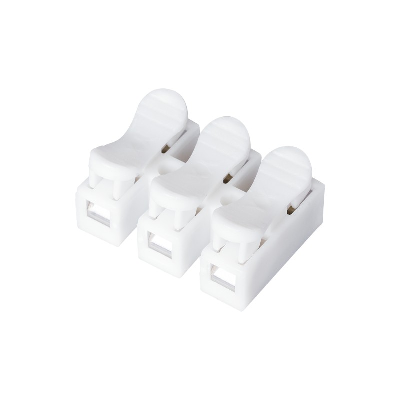 GloboStar® FAST-CONNECT 69906 Τριπλή Κλέμα Ταχείας Σύνδεσης & Διακλάδωσης Καλωδίων - 3 x Είσοδοι & 3 x Έξοδοι με Συμβατή Διατομή Καλωδίων 0.2mm² έως 1mm² - 250V 2A Max - Μ2 x Π2.7 x Υ1.9cm - Λευκό - Πακέτο 20 Τεμαχίων - 5 Years Warranty GloboStar® FAST-CONNECT 69906 Τριπλή Κλέμα Ταχείας Σύνδεσης & Διακλάδωσης Καλωδίων - 3 x Είσοδοι & 3 x Έξοδοι με Συμβατή Διατομή Καλωδίων 0.2mm² έως 1mm² - 250V 2A Max - Μ2 x Π2.7 x Υ1.9cm - Λευκό - Πακέτο 20 Τεμαχίων - 5 Years Warranty