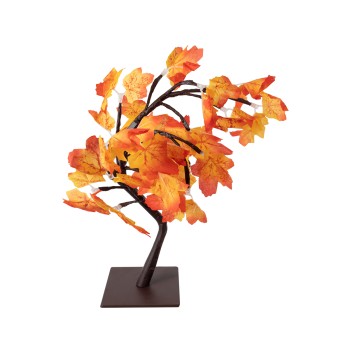 GLOBOSTAR® TREEDECO 71586 Μοντέρνο Επιτραπέζιο Φωτιστικό Πορτατίφ LED 2W 100lm 200° DC 5V με USB 2.0 IP20 Θερμό Λευκό 2700K - Πορτοκαλί & Καφέ - Μ30 x Π30 x Υ41cm - 2 Χρόνια Εγγύηση GLOBOSTAR® TREEDECO 71586 Μοντέρνο Επιτραπέζιο Φωτιστικό Πορτατίφ LED 2W 100lm 200° DC 5V με USB 2.0 IP20 Θερμό Λευκό 2700K - Πορτοκαλί & Καφέ - Μ30 x Π30 x Υ41cm - 2 Χρόνια Εγγύηση