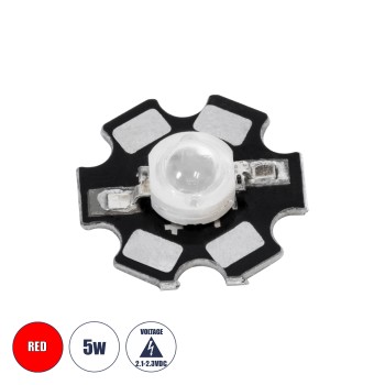 GloboStar® 73748 High Power Star LED - Υψηλής Ισχύος Star LED 5W DC 3.2V Κόκκινο Φ2 x Υ0.6cm - 2 Χρόνια Εγγύηση GloboStar® 73748 High Power Star LED - Υψηλής Ισχύος Star LED 5W DC 3.2V Κόκκινο Φ2 x Υ0.6cm - 2 Χρόνια Εγγύηση
