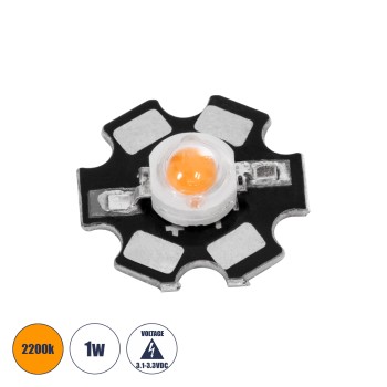 GloboStar® 73755 High Power Star LED - Υψηλής Ισχύος Star LED 1W DC 3.2V Ultra Θερμό Λευκό 2200K Φ2 x Υ0.6cm - 2 Χρόνια Εγγύηση GloboStar® 73755 High Power Star LED - Υψηλής Ισχύος Star LED 1W DC 3.2V Ultra Θερμό Λευκό 2200K Φ2 x Υ0.6cm - 2 Χρόνια Εγγύηση