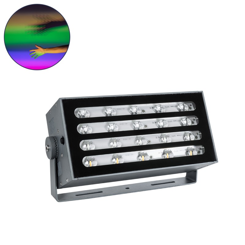 GLOBOSTAR® FLOOD-KENA 90765 Προβολέας Σποτ Wall Washer LED 40W 3400lm 120° AC 220-240V Αδιάβροχο IP67 RGBW - Γκρι Ανθρακί - Μ31 x Π10 x Υ17cm - 3 Χρόνια Εγγύηση GLOBOSTAR® FLOOD-KENA 90765 Προβολέας Σποτ Wall Washer LED 40W 3400lm 120° AC 220-240V Αδιάβροχο IP67 RGBW - Γκρι Ανθρακί - Μ31 x Π10 x Υ17cm - 3 Χρόνια Εγγύηση