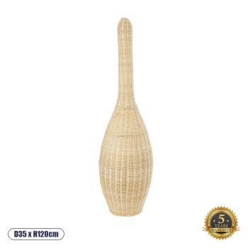 GloboStar® PARADIS 01844 Boho Επιδαπέδιο Φωτιστικό Μονόφωτο 1 x E27 IP20 Μπεζ Ξύλο - Μ35 x Π35 x Υ120cm GloboStar® PARADIS 01844 Boho Επιδαπέδιο Φωτιστικό Μονόφωτο 1 x E27 IP20 Μπεζ Ξύλο - Μ35 x Π35 x Υ120cm
