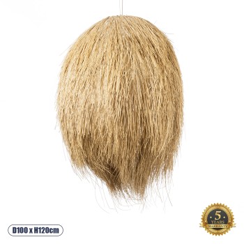 GLOBOSTAR® ARCHIPELAGO 02067 Boho Κρεμαστό Φωτιστικό Οροφής με Ντουί 1 x E27 AC 220-240V IP20 - Μπεζ - Μ100 x Π100 x Υ120cm GLOBOSTAR® ARCHIPELAGO 02067 Boho Κρεμαστό Φωτιστικό Οροφής με Ντουί 1 x E27 AC 220-240V IP20 - Μπεζ - Μ100 x Π100 x Υ120cm