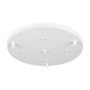 GloboStar® DIY 77540 Επιτοίχια Στρογγυλή Ροζέτα - Βάση για 3 Κρεμαστά Φωτιστικά - Φ40 x Υ3cm - Λευκό - Μεταλλικό - 5 Χρόνια Εγγύηση GloboStar® DIY 77540 Επιτοίχια Στρογγυλή Ροζέτα - Βάση για 3 Κρεμαστά Φωτιστικά - Φ40 x Υ3cm - Λευκό - Μεταλλικό - 5 Χρόνια Εγγύηση