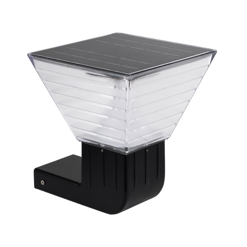 GLOBOSTAR® GRACIOUS 90529 Φωτιστικό Κολωνάκι Κήπου LED 10W 330lm 120° με Ενσωματωμένο Φωτοβολταϊκό Panel 6V 2W & Επαναφορτιζόμενη Μπαταρία Li-ion 3.2V 1800mAh με Αισθητήρα Ημέρας-Νύχτας Αδιάβροχο IP65 Θερμό Λευκό 2700K - Ψυχρό Λευκό 6000K - Γκρι Ανθρα