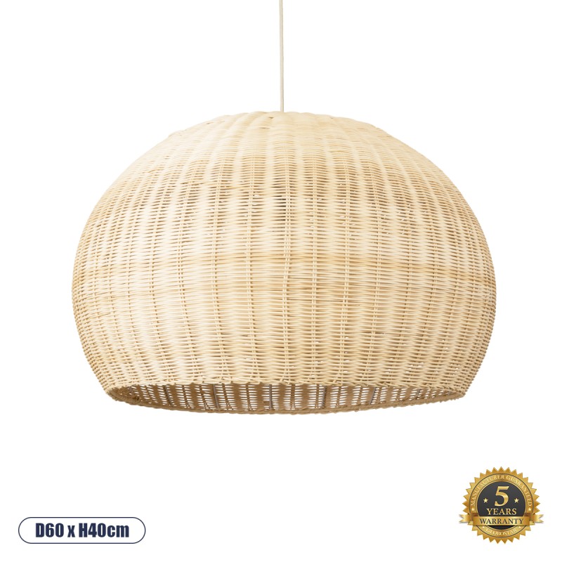 GLOBOSTAR® RAITO 01825 Boho Κρεμαστό Φωτιστικό Οροφής με Ντουί 1 x E27 AC 220-240V IP20 - Μπεζ - Μ60 x Π60 x Υ40cm GLOBOSTAR® RAITO 01825 Boho Κρεμαστό Φωτιστικό Οροφής με Ντουί 1 x E27 AC 220-240V IP20 - Μπεζ - Μ60 x Π60 x Υ40cm