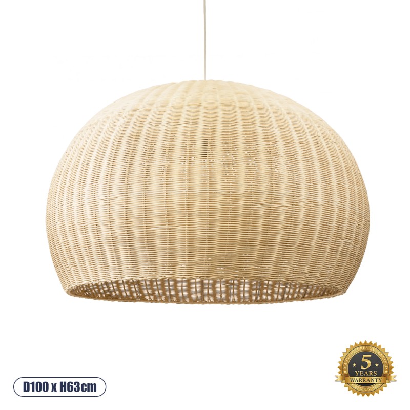 GLOBOSTAR® RAITO 01826 Boho Κρεμαστό Φωτιστικό Οροφής με Ντουί 1 x E27 AC 220-240V IP20 - Μπεζ - Μ100 x Π100 x Υ63cm GLOBOSTAR® RAITO 01826 Boho Κρεμαστό Φωτιστικό Οροφής με Ντουί 1 x E27 AC 220-240V IP20 - Μπεζ - Μ100 x Π100 x Υ63cm