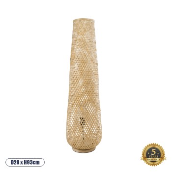 GloboStar® MAMIZU 02109 Boho Επιδαπέδιο Φωτιστικό Μονόφωτο 1 x E27 IP20 Μπεζ Ξύλο - Μ28 x Π28 x Υ93cm GloboStar® MAMIZU 02109 Boho Επιδαπέδιο Φωτιστικό Μονόφωτο 1 x E27 IP20 Μπεζ Ξύλο - Μ28 x Π28 x Υ93cm