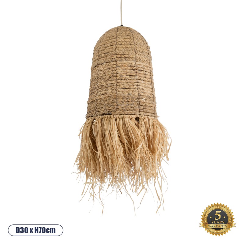 GLOBOSTAR® PORTOFERRAIO 02170 Boho Κρεμαστό Φωτιστικό Οροφής με Ντουί 1 x E27 AC 220-240V IP20 - Μπεζ - Μ30 x Π30 x Υ70cm GLOBOSTAR® PORTOFERRAIO 02170 Boho Κρεμαστό Φωτιστικό Οροφής με Ντουί 1 x E27 AC 220-240V IP20 - Μπεζ - Μ30 x Π30 x Υ70cm