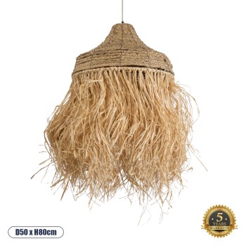 GLOBOSTAR® PORTOFERRAIO 02185 Boho Κρεμαστό Φωτιστικό Οροφής με Ντουί 1 x E27 AC 220-240V IP20 - Μπεζ - Μ50 x Π50 x Υ80cm GLOBOSTAR® PORTOFERRAIO 02185 Boho Κρεμαστό Φωτιστικό Οροφής με Ντουί 1 x E27 AC 220-240V IP20 - Μπεζ - Μ50 x Π50 x Υ80cm