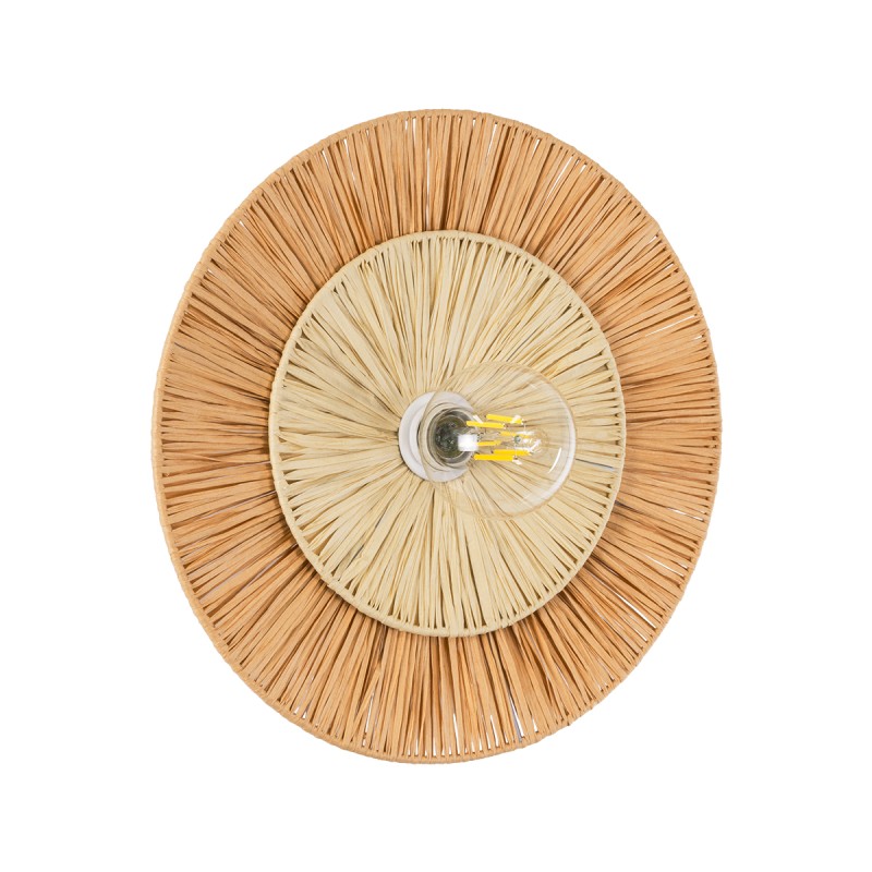 GLOBOSTAR® COLOMBO 02278 Boho Φωτιστικό Τοίχου - Απλίκα με Ντουί 1 x E27 AC 220-240V IP20 - Μπεζ - Μ40 x Π40 x Υ9cm GLOBOSTAR® COLOMBO 02278 Boho Φωτιστικό Τοίχου - Απλίκα με Ντουί 1 x E27 AC 220-240V IP20 - Μπεζ - Μ40 x Π40 x Υ9cm