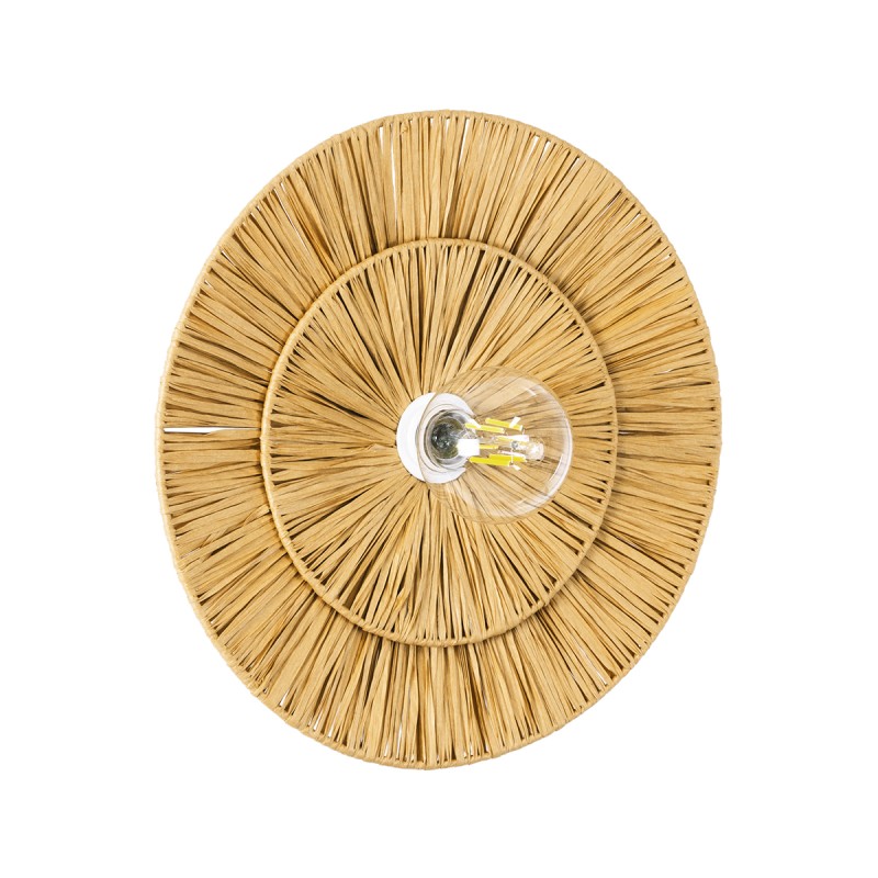 GLOBOSTAR® COLOMBO 02284 Boho Φωτιστικό Τοίχου - Απλίκα με Ντουί 1 x E27 AC 220-240V IP20 - Μπεζ - Μ40 x Π40 x Υ9cm GLOBOSTAR® COLOMBO 02284 Boho Φωτιστικό Τοίχου - Απλίκα με Ντουί 1 x E27 AC 220-240V IP20 - Μπεζ - Μ40 x Π40 x Υ9cm