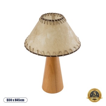 GloboStar® MASPALOMAS 02291 Boho Επιτραπέζιο Φωτιστικό Πορτατίφ Μονόφωτο 1 x E27 IP20 Καφέ Ξύλο με Μπεζ Ύφασμα - Μ30 x Π30 x Υ45cm GloboStar® MASPALOMAS 02291 Boho Επιτραπέζιο Φωτιστικό Πορτατίφ Μονόφωτο 1 x E27 IP20 Καφέ Ξύλο με Μπεζ Ύφασμα - Μ30 x Π30 x Υ45cm