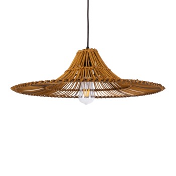 GLOBOSTAR® PALERMO 02310 Boho Κρεμαστό Φωτιστικό Οροφής με Ντουί 1 x E27 AC 220-240V IP20 - Καφέ - Μ60 x Π60 x Υ18cm GLOBOSTAR® PALERMO 02310 Boho Κρεμαστό Φωτιστικό Οροφής με Ντουί 1 x E27 AC 220-240V IP20 - Καφέ - Μ60 x Π60 x Υ18cm