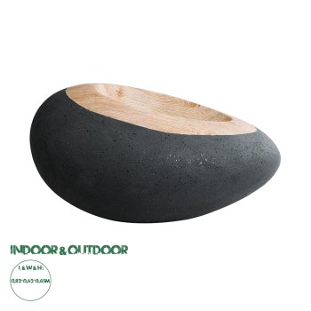 GloboStar® Artificial Garden RAVELLO 20746 Επιδαπέδιο Πολυεστερικό Τσιμεντένιο Κασπώ Γλάστρα - Flower Pot Μαύρο με Καφέ Μ82 x Π62 x Υ45cm GloboStar® Artificial Garden RAVELLO 20746 Επιδαπέδιο Πολυεστερικό Τσιμεντένιο Κασπώ Γλάστρα - Flower Pot Μαύρο με Καφέ Μ82 x Π62 x Υ45cm