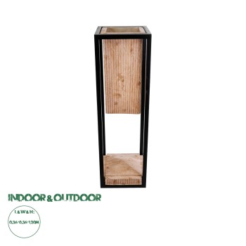 GloboStar® Artificial Garden CASSIANO 20752 Επιδαπέδιο Μεταλλικό Τσιμεντένιο Κασπώ Γλάστρα - Flower Pot Καφέ με Μαύρο Μ36 x Π36 x Υ120cm GloboStar® Artificial Garden CASSIANO 20752 Επιδαπέδιο Μεταλλικό Τσιμεντένιο Κασπώ Γλάστρα - Flower Pot Καφέ με Μαύρο Μ36 x Π36 x Υ120cm