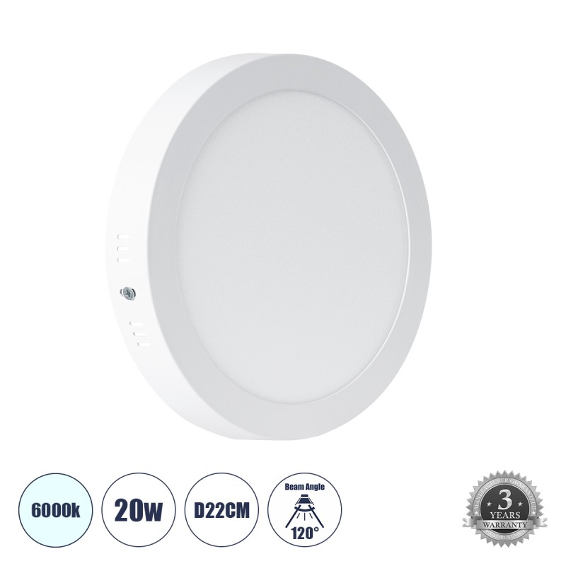 GLOBOSTAR® PANELO 60200 Panel Οροφής LED 20W 2000lm 120° AC 220-240V IP20 Ψυχρό Λευκό 6000K - Lumileds SMD Chip & TÜV SÜD Driver - Λευκό Γαλακτερό - Μ22 x Π22 x Υ3cm / Q20cm - 3 Χρόνια Εγγύηση GLOBOSTAR® PANELO 60200 Panel Οροφής LED 20W 2000lm 120° AC 220-240V IP20 Ψυχρό Λευκό 6000K - Lumileds SMD Chip & TÜV SÜD Driver - Λευκό Γαλακτερό - Μ22 x Π22 x Υ3cm / Q20cm - 3 Χρόνια Εγγύηση