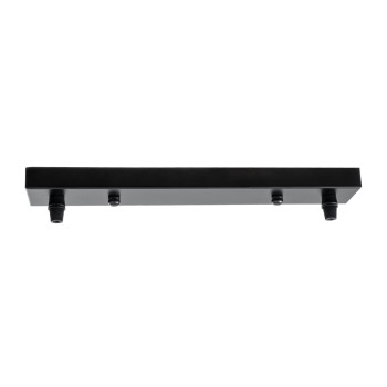 GLOBOSTAR® WALLBASE 77521 Γραμμική Μεταλλική Ροζέτα για Κρέμαση 2 Φωτιστικών - Μαύρο - Μ30 x Π5 x Υ2cm GLOBOSTAR® WALLBASE 77521 Γραμμική Μεταλλική Ροζέτα για Κρέμαση 2 Φωτιστικών - Μαύρο - Μ30 x Π5 x Υ2cm