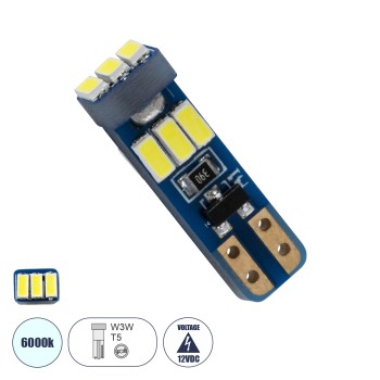 GLOBOSTAR® W5W-T10 81467 Λάμπα W5W T5 LED 0.8W 140lm 360° DC 12V IP20 Ψυχρό Λευκό 6000K - 9 x Epistar SMD3014 Chip - Μ0.5 x Π0.4 x Υ1.8cm - 1 Χρόνο Εγγύηση GLOBOSTAR® W5W-T10 81467 Λάμπα W5W T5 LED 0.8W 140lm 360° DC 12V IP20 Ψυχρό Λευκό 6000K - 9 x Epistar SMD3014 Chip - Μ0.5 x Π0.4 x Υ1.8cm - 1 Χρόνο Εγγύηση
