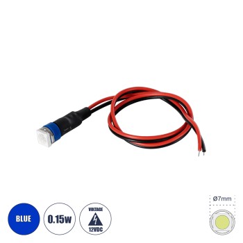 GloboStar® SMD-LED 81487 Υψηλής Ισχύος SMD LED 0.15W DC 12V - Φ0.7 x Υ2.3cm - Μπλε - Dimmable - 2 Χρόνια Εγγύηση GloboStar® SMD-LED 81487 Υψηλής Ισχύος SMD LED 0.15W DC 12V - Φ0.7 x Υ2.3cm - Μπλε - Dimmable - 2 Χρόνια Εγγύηση