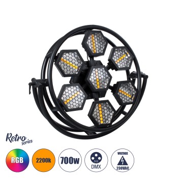 HEXA® HALO 51196 Stage Φωτιστικό Ειδικών Εφέ Digital Matrix Pixel & Blinder LED 784W 120° AC 220-240V IP20 7 x 100W COB Chip & 168 x 0.5W SMD5050 Chip Ultra Θερμό Λευκό 2200K & Πολύχρωμο RGB Dimmable DMX512 Protocol - Μ95 x Π17.5 x Υ78.5cm - 2 HEXA® HALO 51196 Stage Φωτιστικό Ειδικών Εφέ Digital Matrix Pixel & Blinder LED 784W 120° AC 220-240V IP20 7 x 100W COB Chip & 168 x 0.5W SMD5050 Chip Ultra Θερμό Λευκό 2200K & Πολύχρωμο RGB Dimmable DMX512 Protocol - Μ95 x Π17.5 x Υ78.5cm - 2