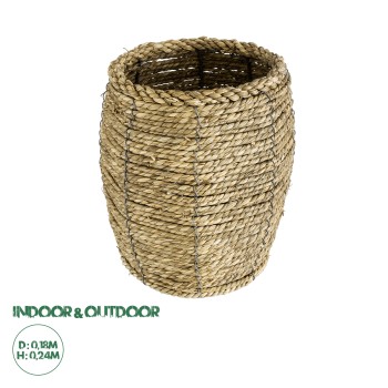 GloboStar® Artificial Garden THASSOS 20295 Διακοσμητικό Πλεκτό Καλάθι - Κασπώ Γλάστρα - Flower Pot Μπεζ Φ18 x Υ24cm GloboStar® Artificial Garden THASSOS 20295 Διακοσμητικό Πλεκτό Καλάθι - Κασπώ Γλάστρα - Flower Pot Μπεζ Φ18 x Υ24cm