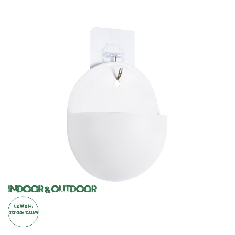 GloboStar® Artificial Garden LYON 20551 Διακοσμητικό Πλαστικό Κασπώ Γλάστρα - Flower Pot Λευκό Μ12 x Π6 x Υ13.5cm GloboStar® Artificial Garden LYON 20551 Διακοσμητικό Πλαστικό Κασπώ Γλάστρα - Flower Pot Λευκό Μ12 x Π6 x Υ13.5cm